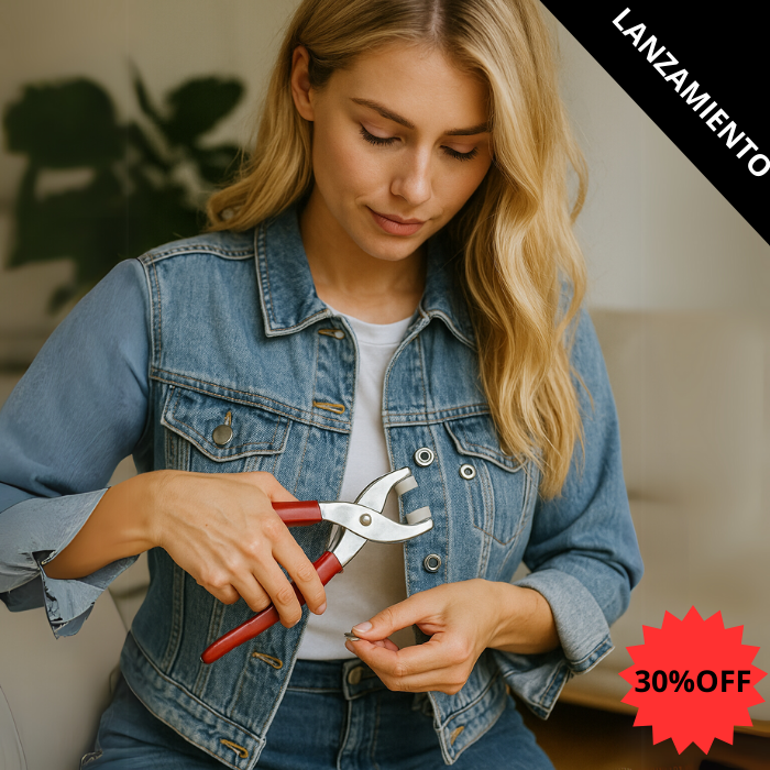 Kit Pinzas Aplicadoras de botones ®️ Oferta Lanzamiento 30%OFF