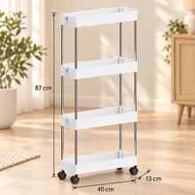 Cargar imagen en el visor de la galería, Carrito Organizador Angosto 4 Niveles con Ruedas · Cocina y Baño 🔥35%OFF🔥 🛒