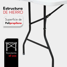 Cargar imagen en el visor de la galería, Mesa Plegable tipo Valija 180 cm · Para 8 Personas · Interior y Exterior 🛒