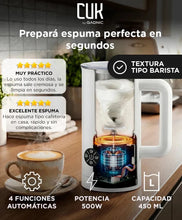 Cargar imagen en el visor de la galería, Espumador y Calentador de Leche CUK by Gadnic · 4 Funciones 450 ml 🛒