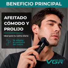 Cargar imagen en el visor de la galería, Afeitadora Eléctrica Recargable VGR V-325 · 3 Cabezales al Ras 🔥35%OFF🔥 🛒