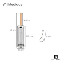 Cargar imagen en el visor de la galería, Canasto Giratorio para Asar Verduras y Achuras · Acero Inoxidable 🛒