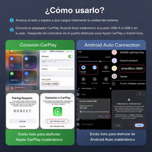Cargar imagen en el visor de la galería, Adaptador CarPlay y Android Auto Inalámbrico · Chau Cables 🛒