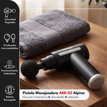 Cargar imagen en el visor de la galería, Pistola Masajeadora Alpina AMI-03 · Inalámbrica · 4 Cabezales 🔥35%OFF🔥 🛒