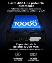 Cargar imagen en el visor de la galería, Arrancador de Auto y Moto + Power Bank Gadnic 10000 mAh 🛒