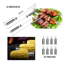 Cargar imagen en el visor de la galería, Set Asador Unex 19 Piezas Acero Inoxidable con Maletín de Aluminio 🛒