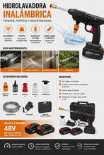 Cargar imagen en el visor de la galería, Hidrolavadora Inalámbrica Portátil 48V · 2 Baterías · Sin Canilla ni Enchufe 🛒