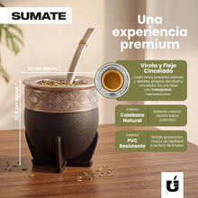Cargar imagen en el visor de la galería, Set Matero Completo · Termo con Manija + Mate Imperial + Yerbera y Canasta 🛒
