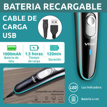 Cargar imagen en el visor de la galería, Patillera y Recortadora de Barba VGR V-055 · Inalámbrica Recargable 🛒
