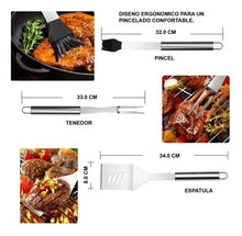 Cargar imagen en el visor de la galería, Set Asador Unex 19 Piezas Acero Inoxidable con Maletín de Aluminio 🛒