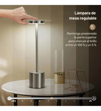 Cargar imagen en el visor de la galería, Velador LED Recargable Táctil · Dimmer y 3 Tonos de Luz · Negro 🔥35%OFF🔥 🛒