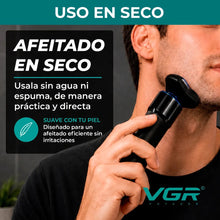 Cargar imagen en el visor de la galería, Afeitadora Eléctrica Recargable VGR V-325 · 3 Cabezales al Ras 🔥35%OFF🔥 🛒