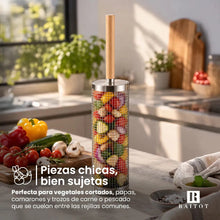 Cargar imagen en el visor de la galería, Canasto Giratorio para Asar Verduras y Achuras · Acero Inoxidable 🛒