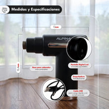 Cargar imagen en el visor de la galería, Pistola Masajeadora Alpina AMI-03 · Inalámbrica · 4 Cabezales 🔥35%OFF🔥 🛒