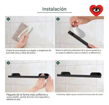 Cargar imagen en el visor de la galería, Set Accesorios de Baño Adhesivos Negro Mate · Sin Perforar · 5 Piezas 🔥35%OFF🔥 🛒