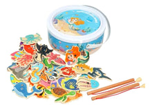 Cargar imagen en el visor de la galería, Juego de Pesca de Madera 38 Piezas + 2 Cañas · Didáctico Montessori 🛒