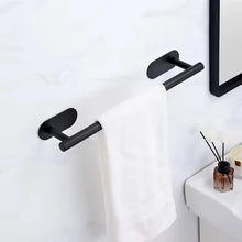Cargar imagen en el visor de la galería, Set Accesorios de Baño Adhesivos Negro Mate · Sin Perforar · 5 Piezas 🔥35%OFF🔥 🛒