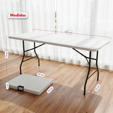 Cargar imagen en el visor de la galería, Mesa Plegable tipo Valija 180 cm · Para 8 Personas · Interior y Exterior 🛒