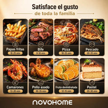 Cargar imagen en el visor de la galería, Freidora de Aire Novohome 4,5 L Digital · Sin Aceite 1200W 🛒