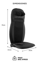 Cargar imagen en el visor de la galería, Asiento Masajeador Shiatsu Gadnic Álamo · Cuello, Espalda y Glúteos con Calor 🛒