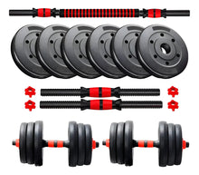 Cargar imagen en el visor de la galería, Kit de Mancuernas Ajustables 20 kg BS Fit · Se Arman como Barra 🛒