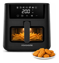 Cargar imagen en el visor de la galería, Freidora de Aire Novohome 4,5 L Digital · Sin Aceite 1200W 🛒