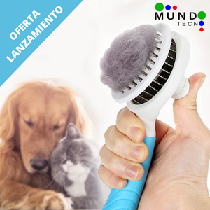Kit Cepillo Y Quitapelos Para Mascotas - Para Perros Y Gatos, Con Mango Ergonómico Y Gel De Sílice