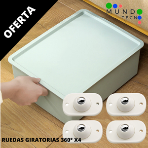 Ruedas Giratorias 360° OFERTA Pack x4