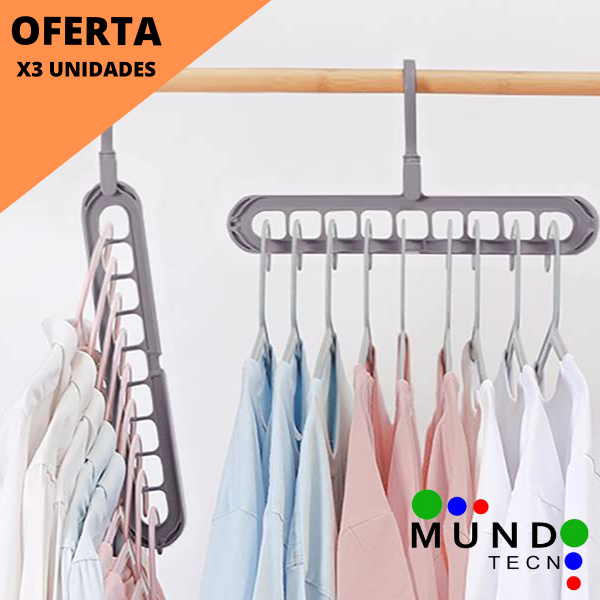 Percha Magica 9 en 1 PROMO Pack X3 Envio GRATIS Mundo Tecno